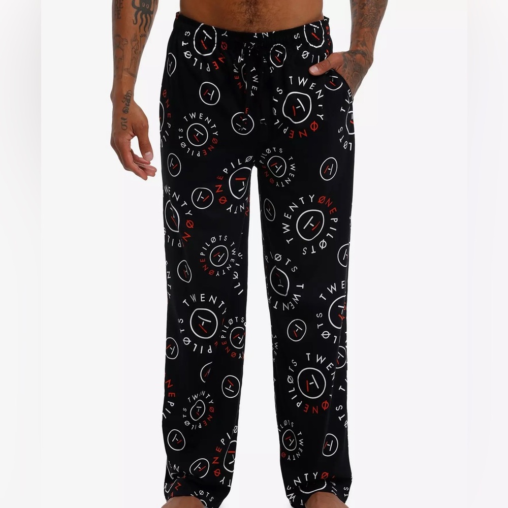 Unisex Twenty One Pilots Allover Print Pajama Pants Hot Topic